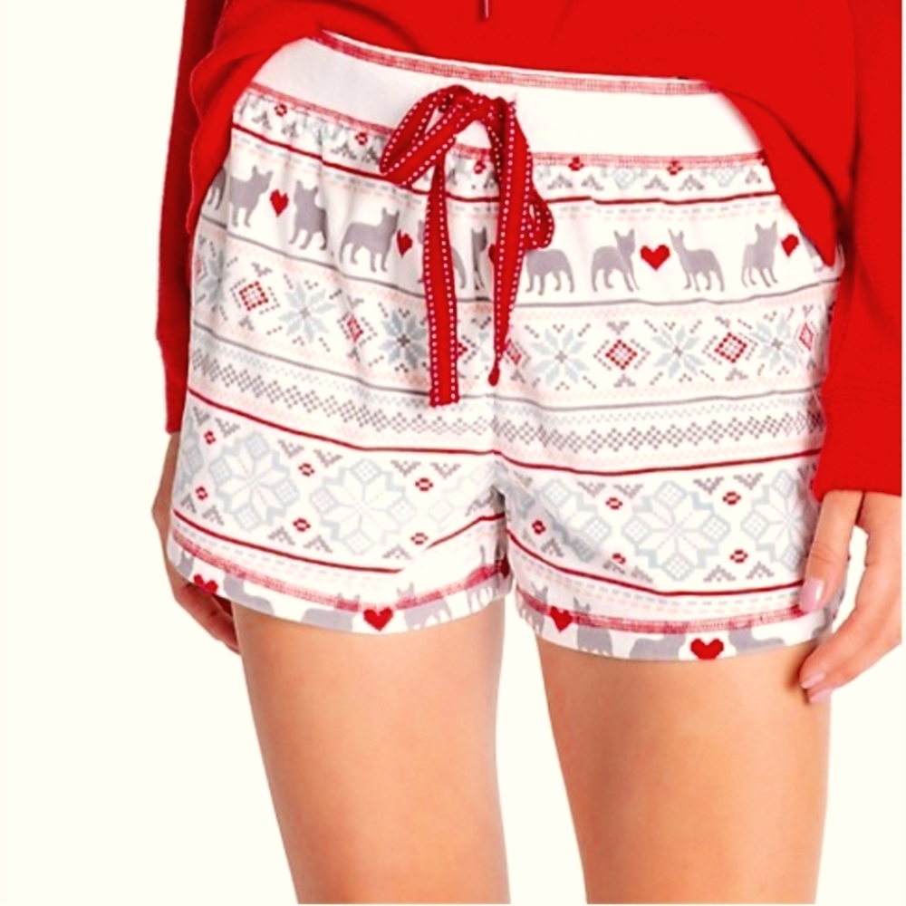 Pj Salvage Be Pawsitive Fairlife isles frenchie sleep lounge shorts XS NWT